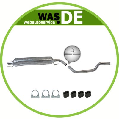 Auspuff Mittelschalldämpfer Opel Meriva A Großraumlimousine (X03) 1.8