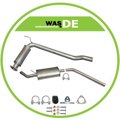 Vorschalldämpfer + Mittelschalldämpfer für VW T4 2.4D Bus/Kasten kurz/lang 1996-