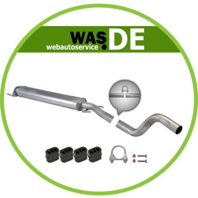 Mittelschalldämpfer Opel Astra H auch GTC 2.0 Turbo 200 PS Auspuff, Z 20 LER