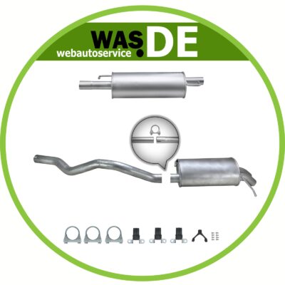 Auspuffanlage ab Kat VW Transporter T5 1.9 TDI Multivan Bus Kasten SWB, kurz