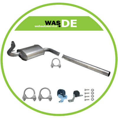 Auspuff Mittelschalldämpfer Audi A4 B6, B7 Stufenheck, Avant, 1.6 mit Anbausatz