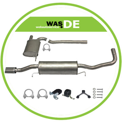 Auspuffanlage Auspuff ab Kat Audi A4 (B5) & Audi A4 Avant (B5) 1.8 + Anbaukit