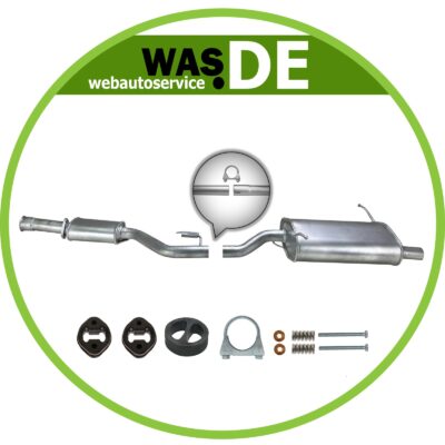 Silencieux arrière + accessoires montage BMW 3 E36 Compact 316i, 318TI