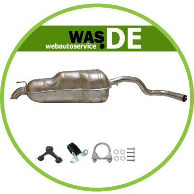 Endschalldämpfer für Audi A3 1.8 -20V ab. Bj. 1996- Seat Leon 1.8i -20V Auspuff