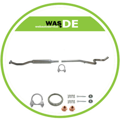 Mittelschalldämpfer für PEUGEOT 207 1.4 16V 88PS ab. Bj. 2006-, Auspuff