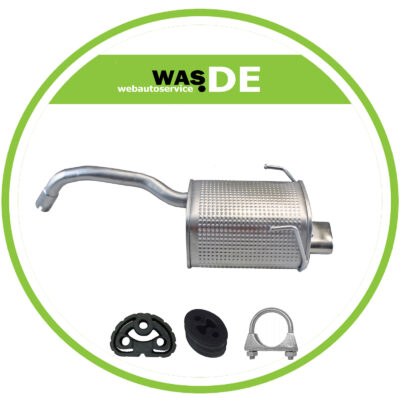 Endschalldämpfer + Montagesatz Fiat 500 & 500C & Panda 1.2i & Ford KA, Auspuff