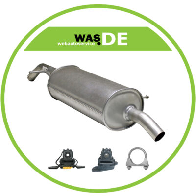 échappement silencieux arrière pour Citroen C2 C3 Peugeot 1007 1.4 HDi +attaches