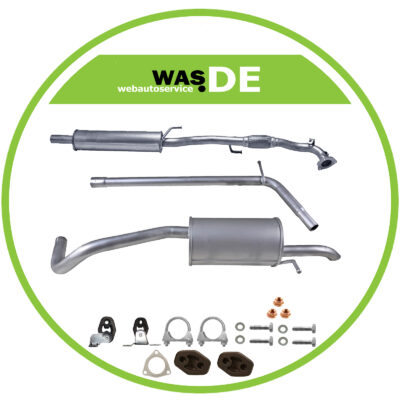 Auspuffanlage ab Kat VW Polo IV 9N3 1.2 ab.Bj.2006, Seat Ibiza III IV, Fabia