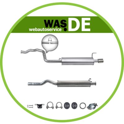 Auspuff Komplett Auspuffanlage für Audi 80 B4 1.6/ 2.0 Auspuff mit E-Prüfzeichen