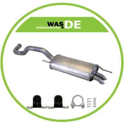 Endschalldämpfer Auspuff VW Polo 1.4TDi, 1.7SDi, 1.9SDi, 6N1 6N2 1996-2009