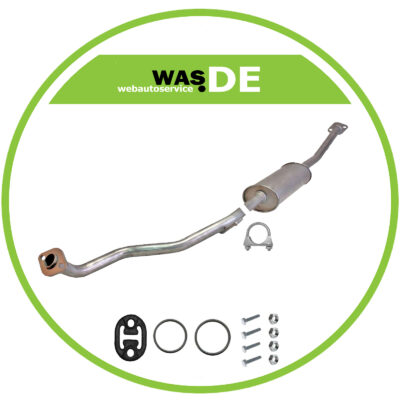 Auspuff Mitteltopf für Nissan Micra III (K12) 1.0 1.2 1.4 auch C+C 1.4