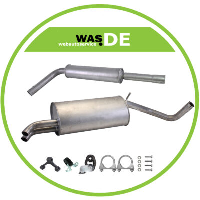 Auspuff Komplett Skoda Fabia Combi 6Y5 2.0 116PS Seat Cordoba Mitteltopf Endtopf