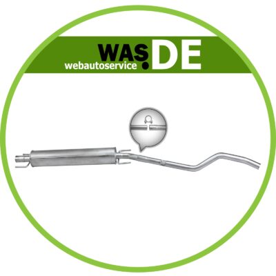 Auspuff Opel Astra H Caravan 2004-2014 1.6-1.8 L35 Mittelschalldämpfer