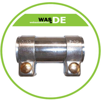 1 Stück Auspuff Doppelschelle Rohrverbinder 40 x 125 mm