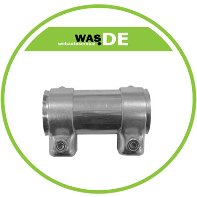 1 Stück Auspuff Rohrverbinder Doppelschelle 40 x 90 mm