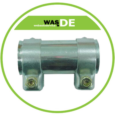 1 Stück Auspuff Rohrverbinder Doppelschelle 44 x 125mm
