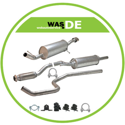 Komplette Auspuffanlage ab Kat Peugeot 207 1.4, 1.6 16V Schrägheck Kombi Auspuff