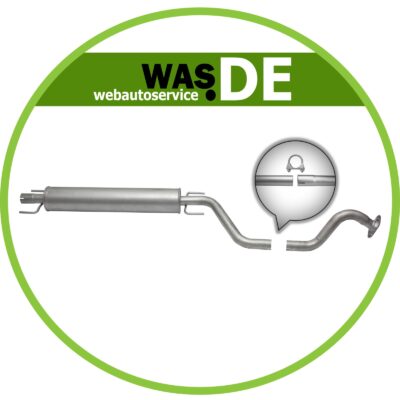 Auspuff Mittelschalldämpfer Opel Zafira A (F75_) 1.6 1.8 2.2 16V