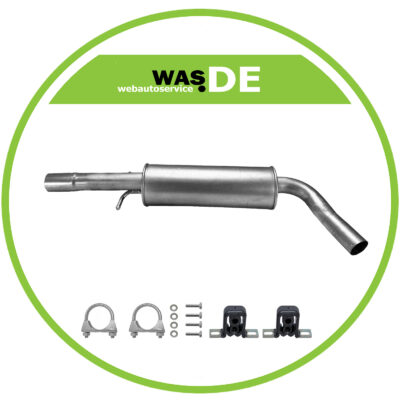 Auspuff Mittelschalldämpfer Audi, Seat, Skoda & VW 1.6 1.8 2.0 inkl. Montagesatz