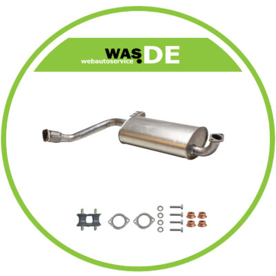 Auspuff Mittelschalldämpfer Opel Frontera B 2.2 16V SWB - Kurz mit Anbausatz