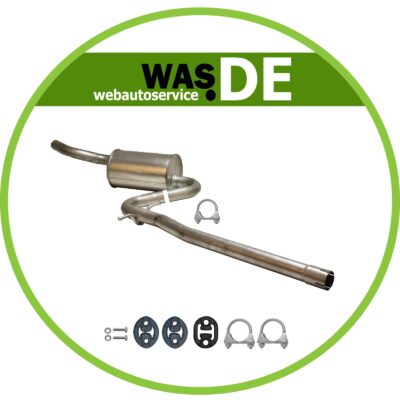 Auspuff Skoda Octavia II (1Z3) 1.6, auch Combi, VW Golf V 5 Jetta III Mitteltopf