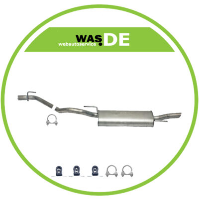 Auspuff Endtopf VW Golf III 1.4 1.6 1.8 & Golf III, IV Cabriolet 1.8 + Anbaukit