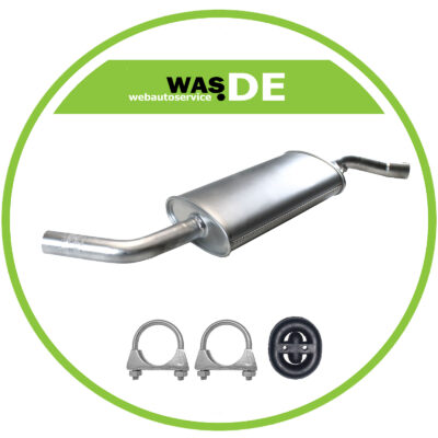 Auspuff Mittelschalldämpfer VW T4 Transporter 2.0 2.5 1.9 D 2.4 D + Anbaukit