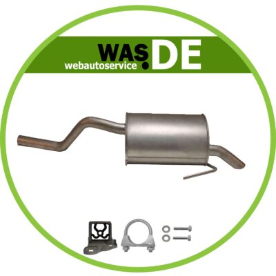 Auspuff Renault Clio II 1.2, 1.2 16V, 1.4 1.9 D Endschalldämpfer mit Anbausatz