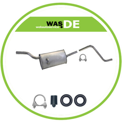 Auspuff VW POLO 86C 1.0, 1.3, 1.4D auch Coupe Endtopf, Endschalldämpfer