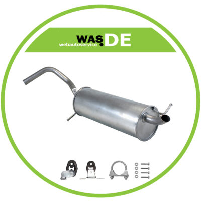 Endschalldämpfer VW POLO 9N 1.2 Skoda Fabia 1.2 Schrägheck 2001-2005 Auspuff