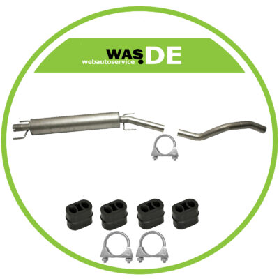 Auspuff Mittelschalldämpfer Opel Astra H Caravan (L35) 1.9 CDTI + Montagesatz