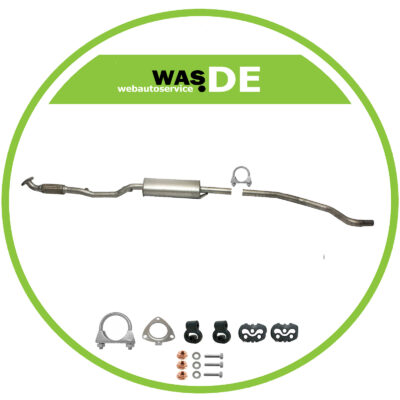 Auspuff Opel Corsa D & Van 2006-2014 1.0 S07 Mittelschalldämpfer + Montagesatz