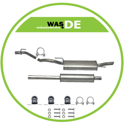 Auspuff VW GOLF III (1H1) 1.4 1.6 1.8 auch Cabrio Mitteltopf Endtopf