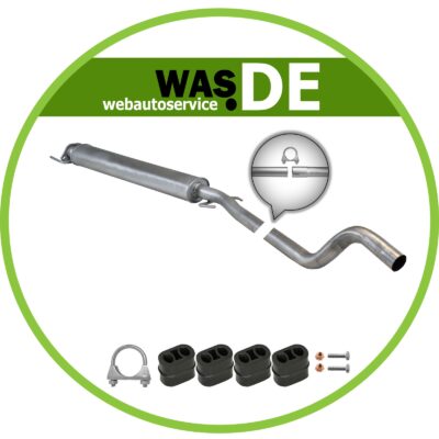 Mittelschalldämpfer Opel Astra H GTC 1.6 Turbo 180 PS 2007- Auspuff