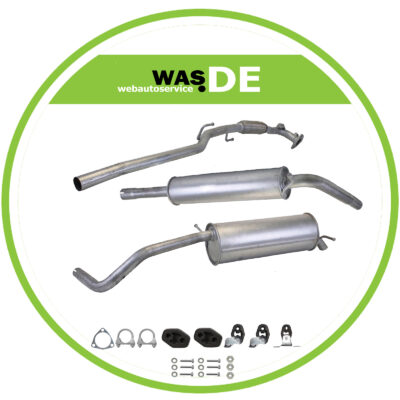 Auspuffanlage ab Kat VW POLO 9N 1.2, Fabia, Ibiza 2001-2005 Auspuff Komplett