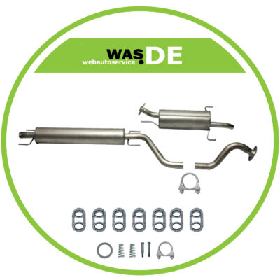 Auspuff, Komplette Auspuffanlage, Endschalldämpfer Opel Zafira A 1.6 1.8 16V