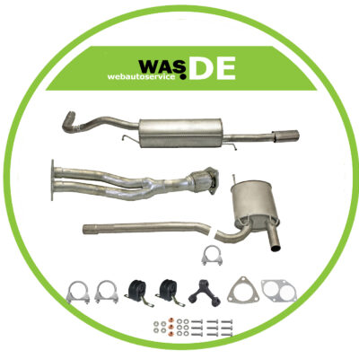 Auspuffanlage ohne CAT für Audi A4 Limousine 1.6 100 PS ab. Bj. 1994- Auspuff