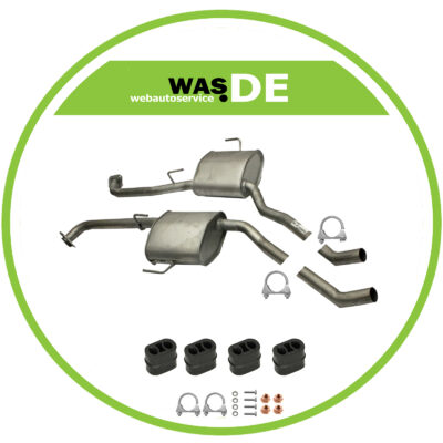 Auspuff Mittelschalldämpfer links & rechts Opel Omega B 2.5 V6 & 3.0 V6