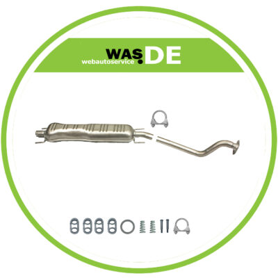 Auspuff Mittelschalldämpfer Opel Astra G 1.6 1.8 2.0 16V inkl. Montagesatz