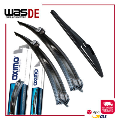 SCHEIBENWISCHER VORNE+HINTEN für FORD KA 2008- & Fiat 500 2007-