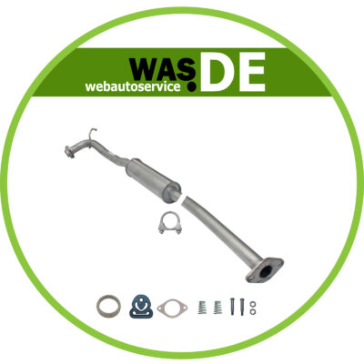 Auspuff Mittelschalldämpfer für Nissan X-Trail (T30) 2.0 , 2.5 4x4 + Anbaukit